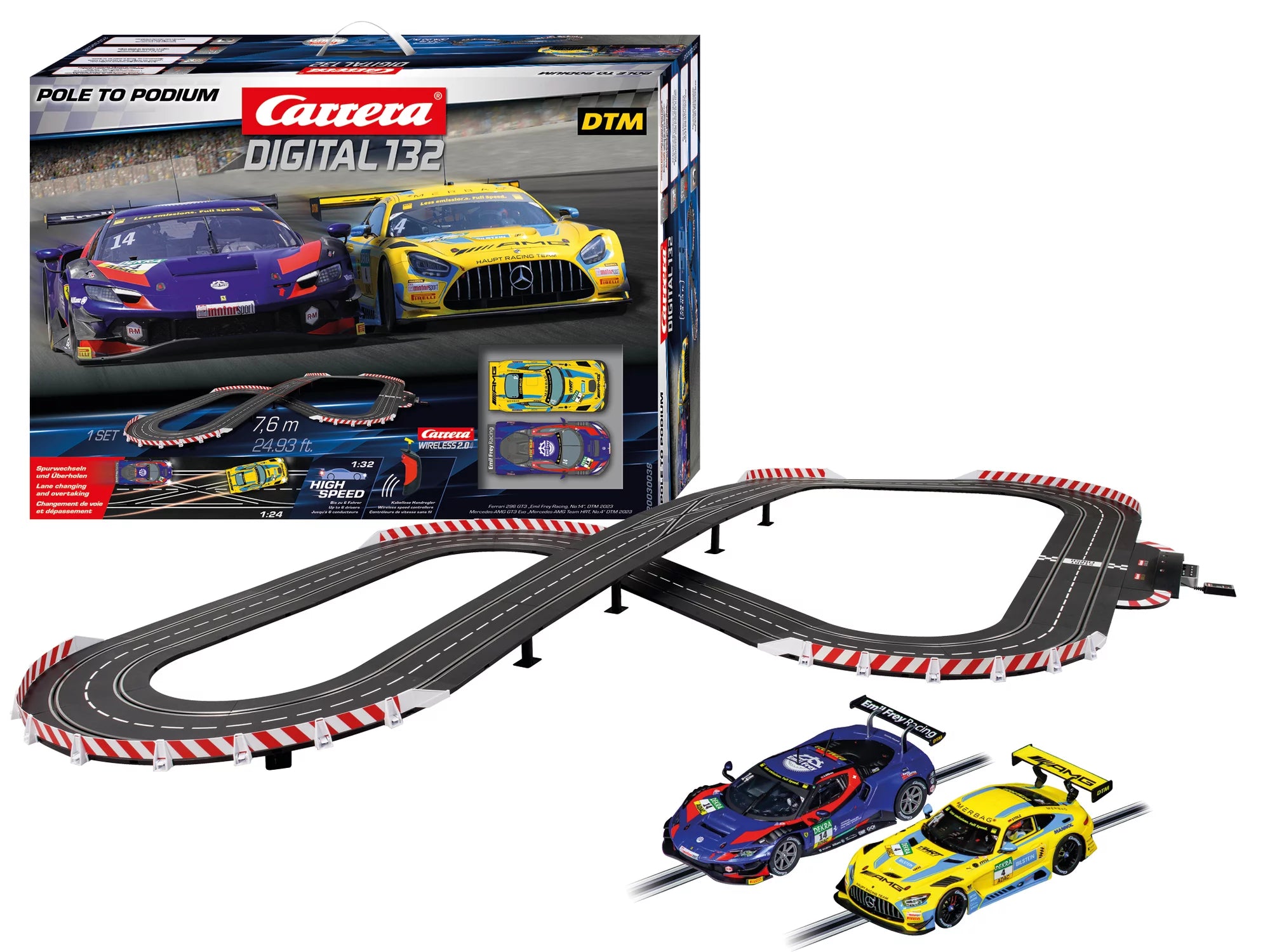 carrera-digital-132-pole-to-podium-rennbahn-set-7-6m-ferrari-296-gt3-mercedes-am image 3
