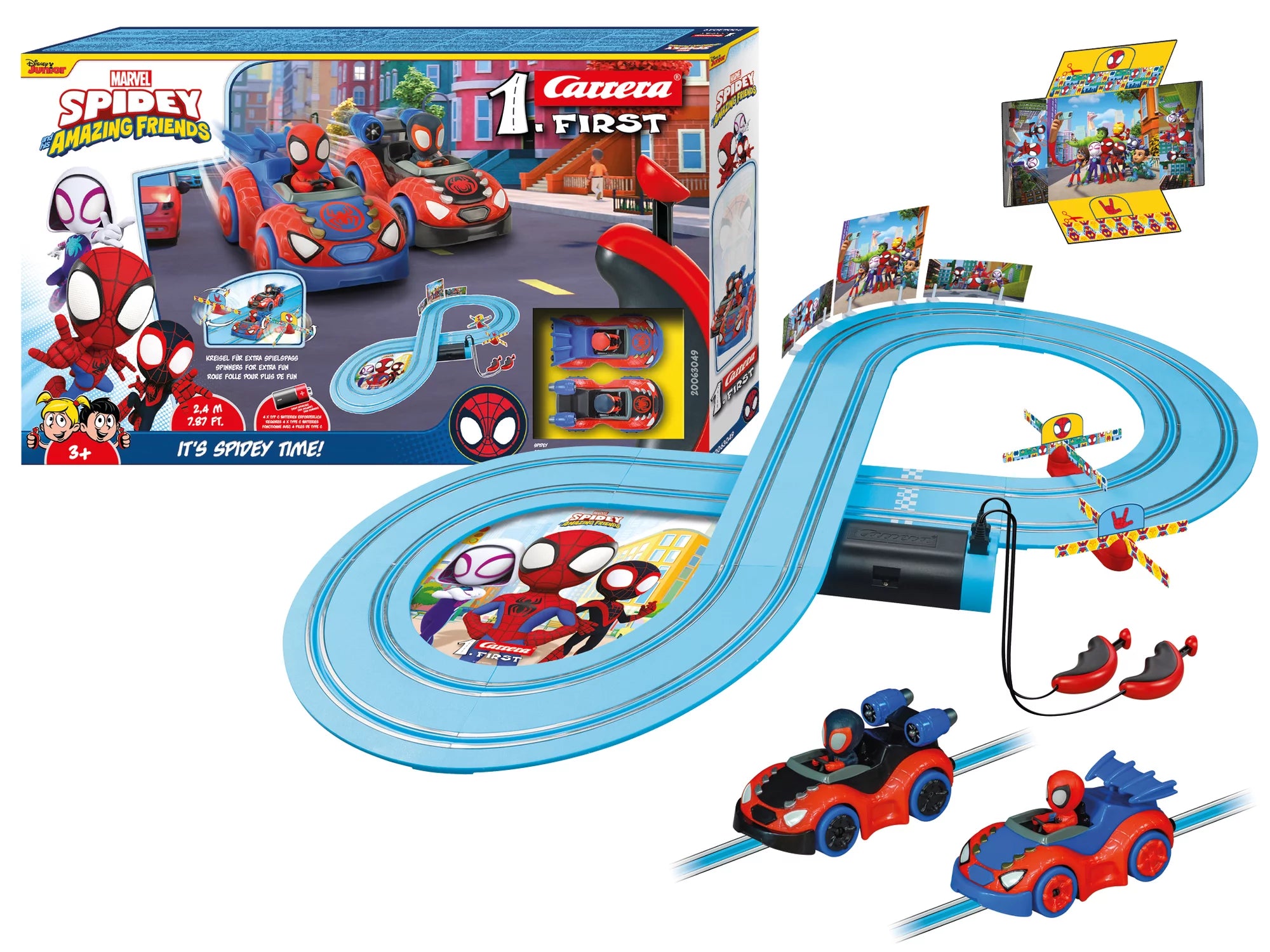 carrera-rc-spidey-it-s-spidey-time-first-rennbahn-set-2-4-m image 3