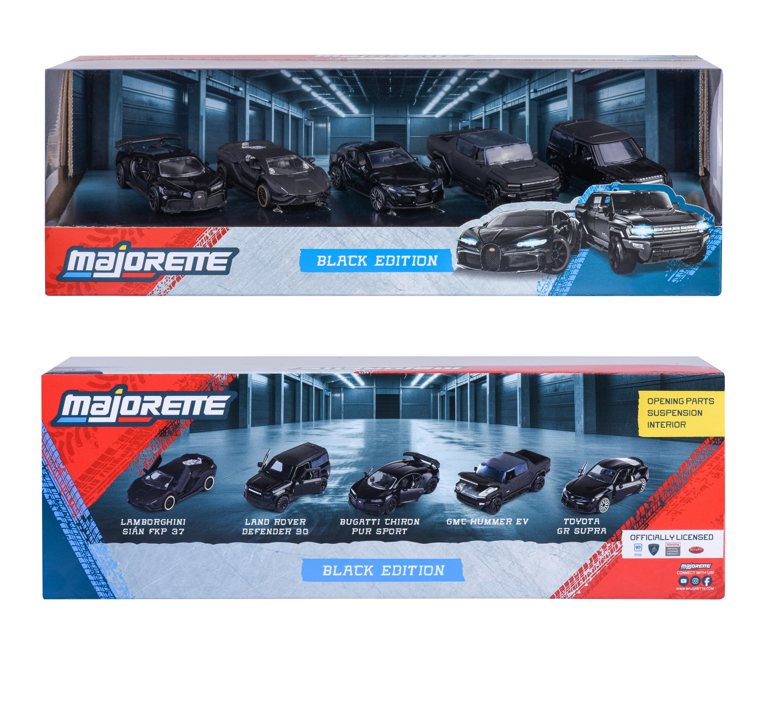 majorette-black-edition-auto-set-5er-pack-7-5-cm-metall image 6
