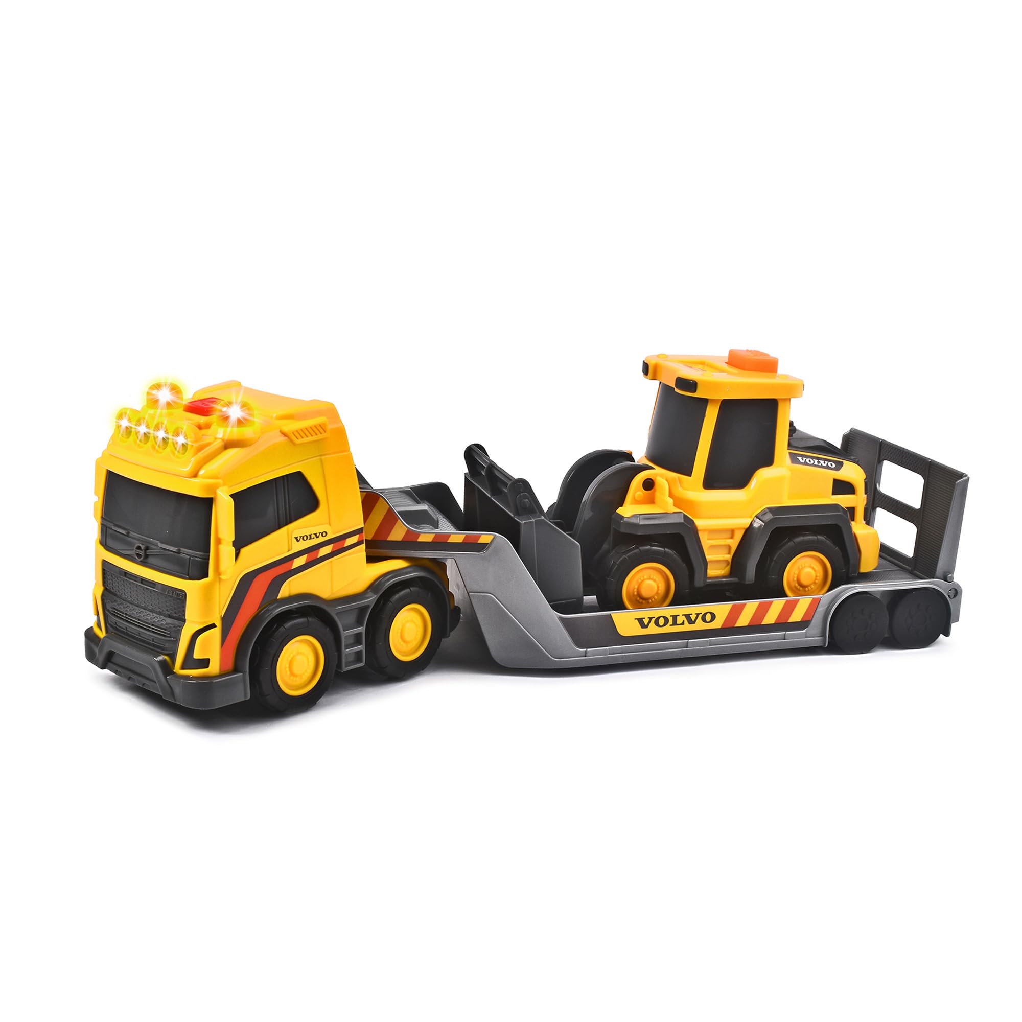 dickie-toys-volvo-truck-team-lkw-mit-anh-nger-und-radlader-32-cm image 1