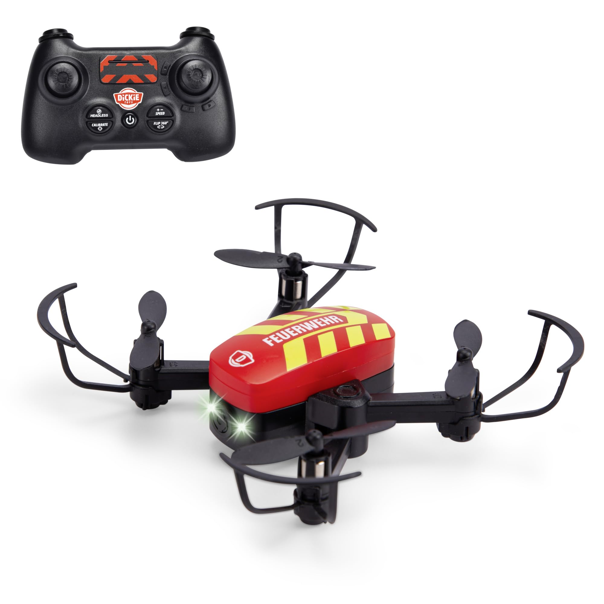 dickie-toys-rc-fire-drone-12-cm-feuerwehr-drohne-mit-fernbedienung image 1