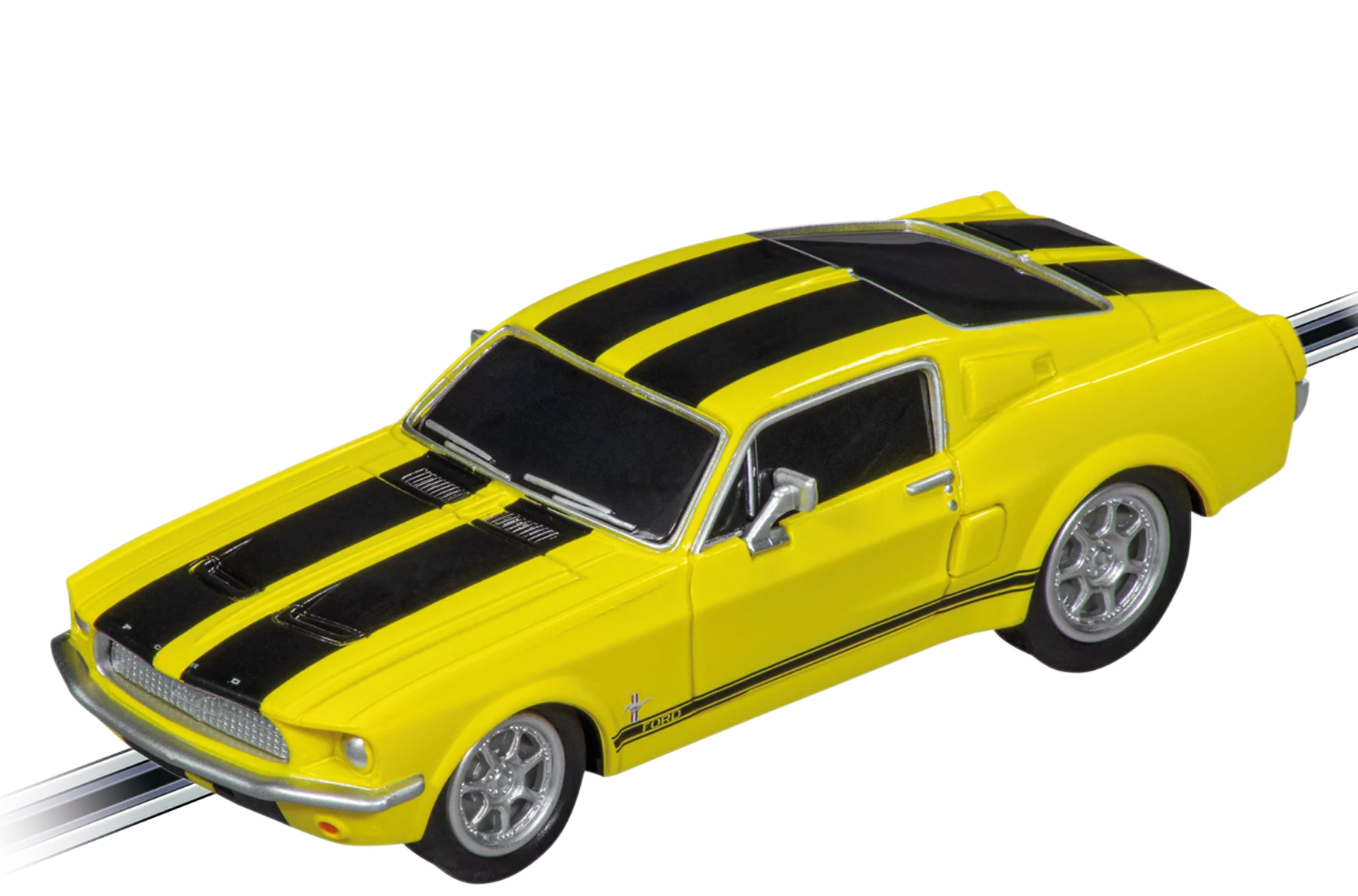 carrera-go-ford-mustang-67-racing-yellow-slotcar image 1