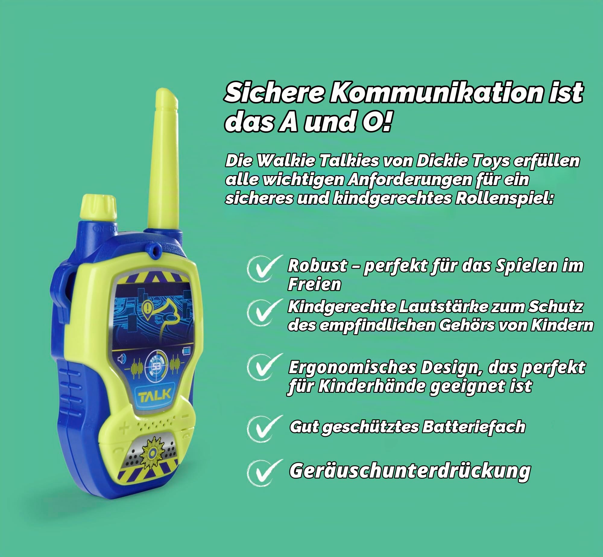 dickie-toys-walkie-talkie-polizei-set-2-funkger-te-100-m-blau-gelb image 2