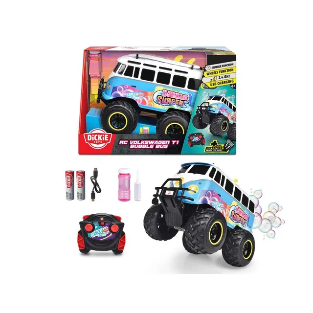 dickie-toys-rc-vw-t1-bubble-bus-30-cm-mit-seifenblasen-2-4-ghz image 1
