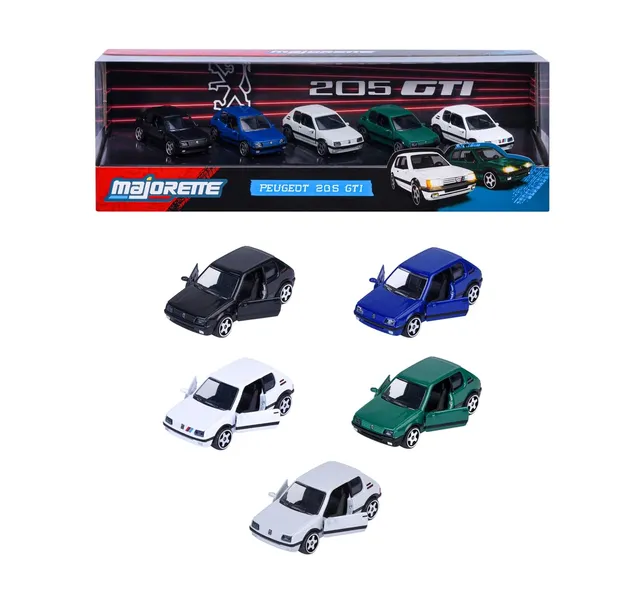 majorette-peugeot-205-gti-geschenkpack-5-die-cast-modellautos-1-64 image 1