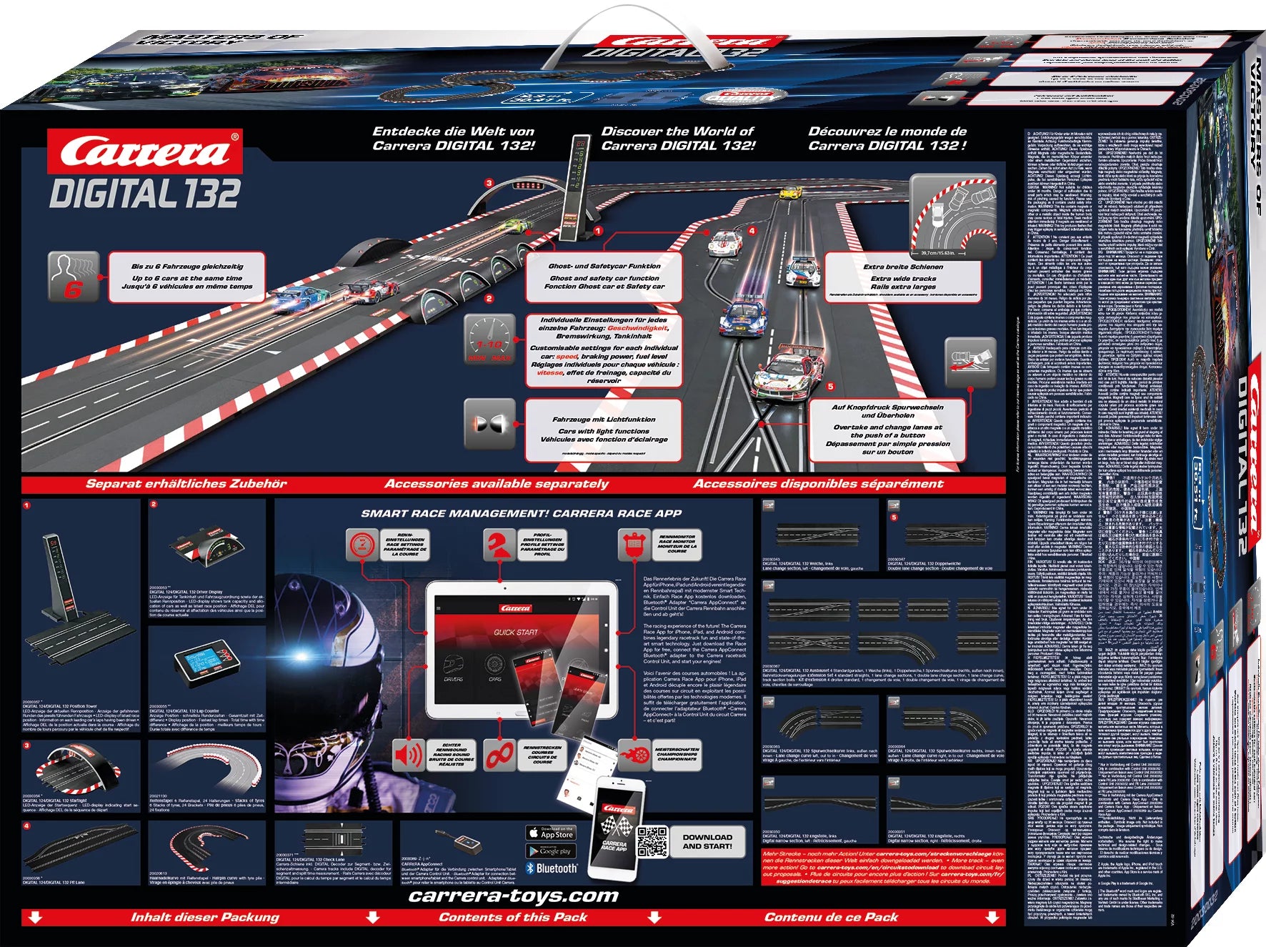carrera-digital-132-masters-of-victory-slotcar-set-mercedes-amg-gt3-vs-bmw-m4-gt image 2