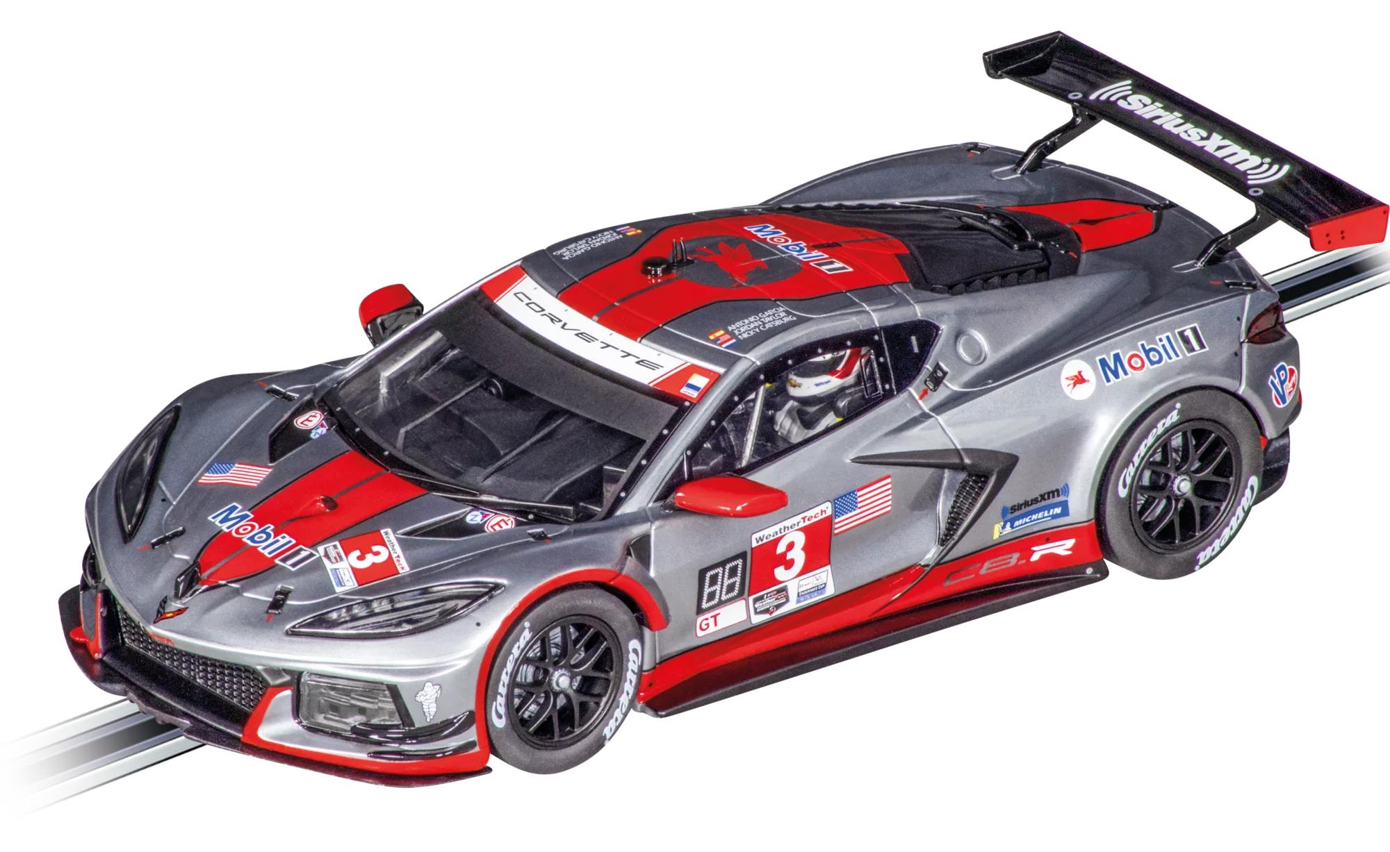 carrera-rc-chevrolet-corvette-c8-r-sebring-no-3-slotcar-1-24 image 1