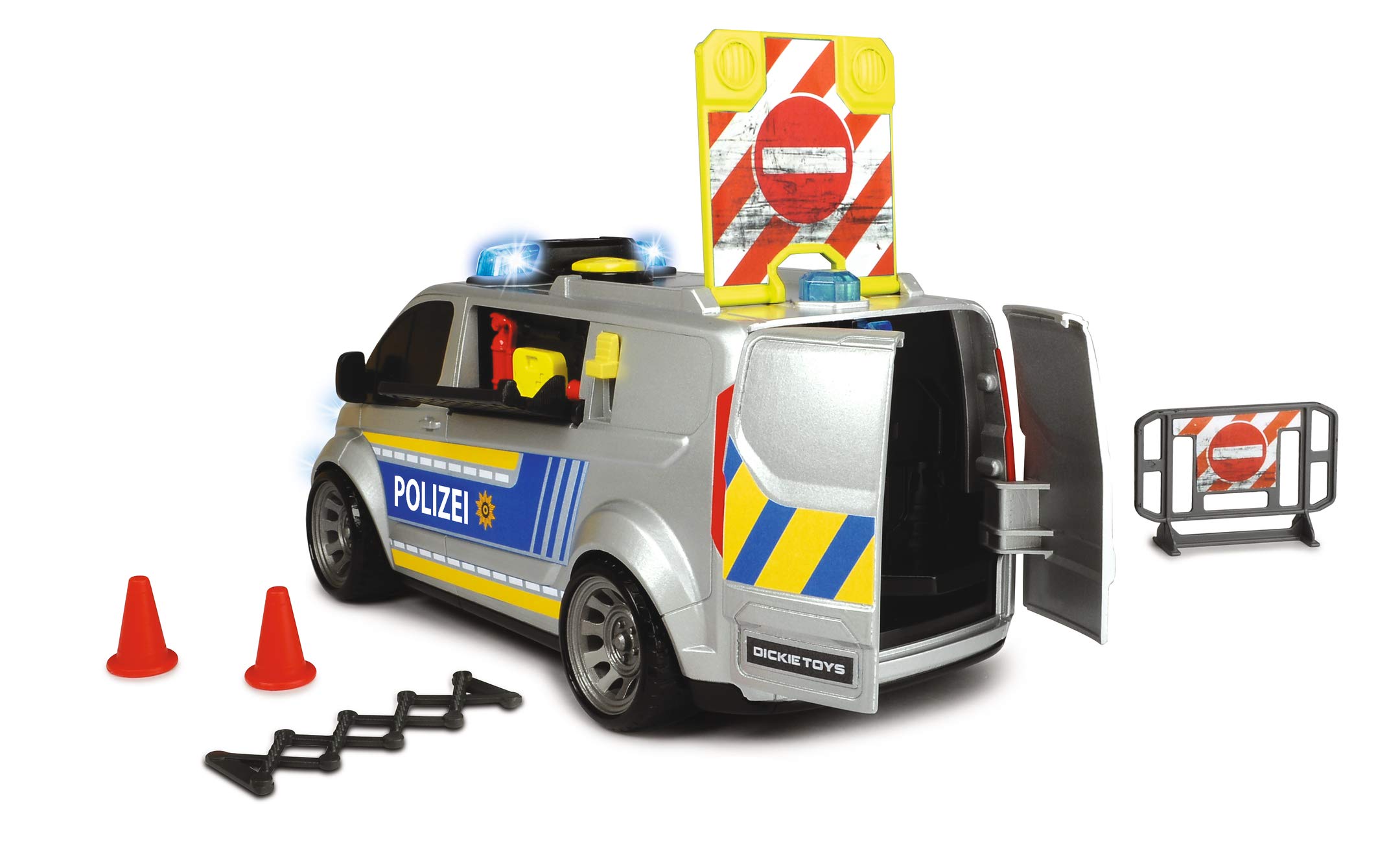 dickie-toys-ford-transit-polizei-van-28-cm-mit-licht-sound-und-zubeh-r image 7
