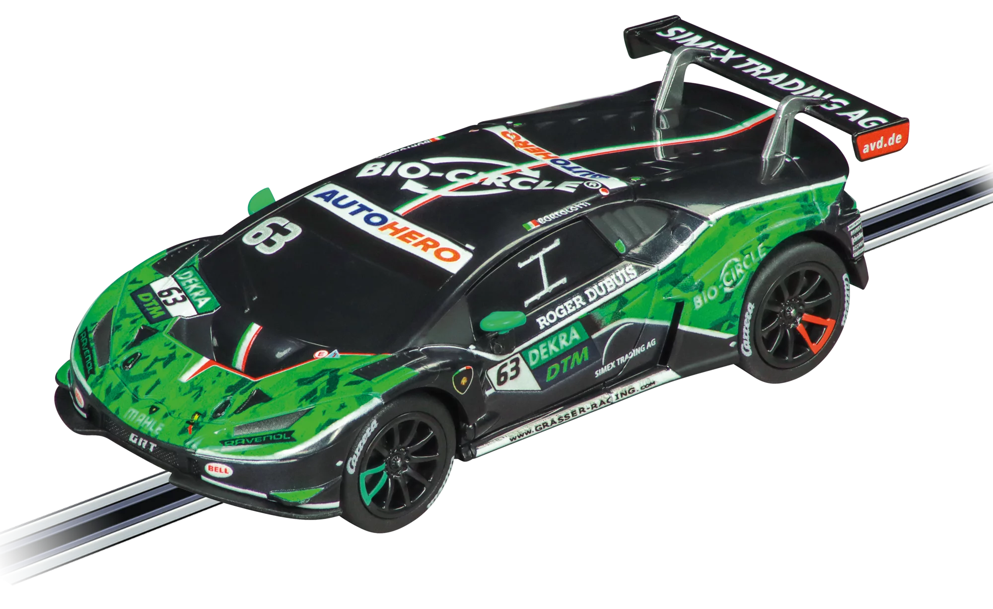 carrera-rc-lamborghini-hurac-n-mirko-bortolotti-no-63-go-slotcar-1-43 image 1