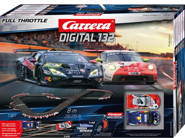 carrera-rc-digital-132-set-full-throttle-porsche-911-gt3-r-lamborghini-hurac-n-g image 1