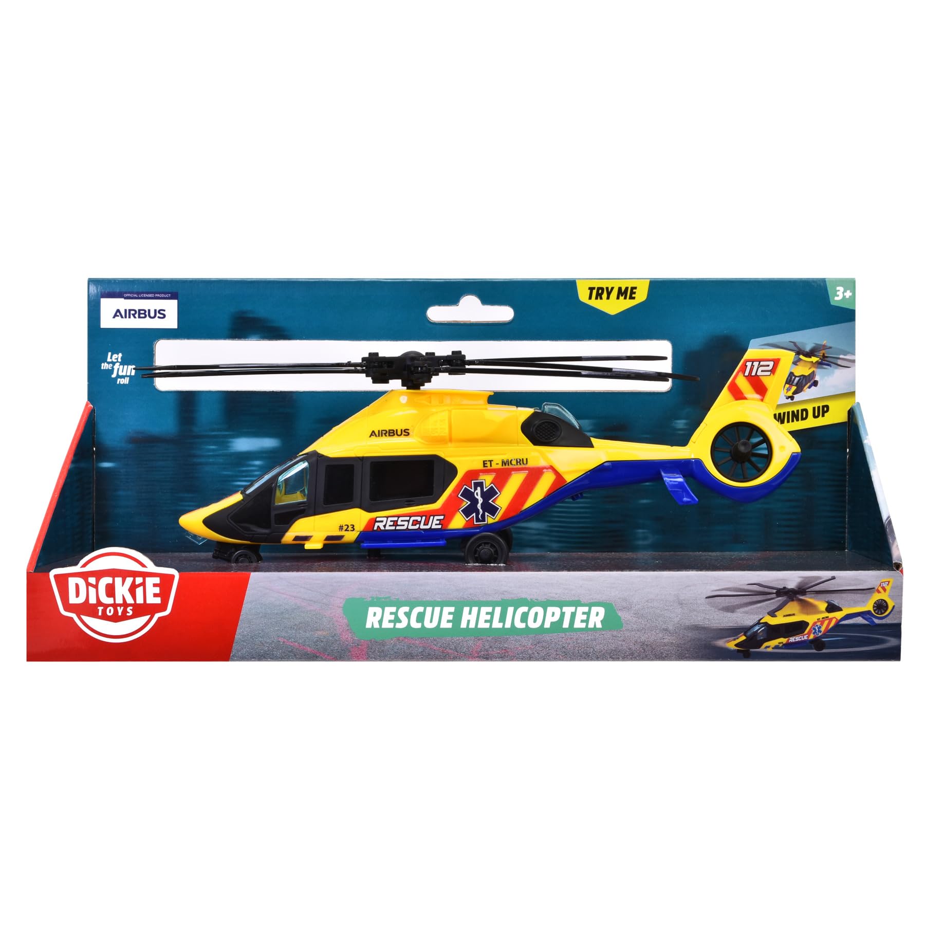 dickie-toys-airbus-h160-rettungs-helikopter-23-cm-gelb-mit-aufzieh-propeller image 7