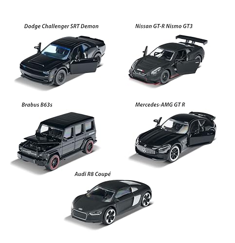 majorette-black-edition-5er-set-die-cast-autos-7-5-cm-schwarz image 7