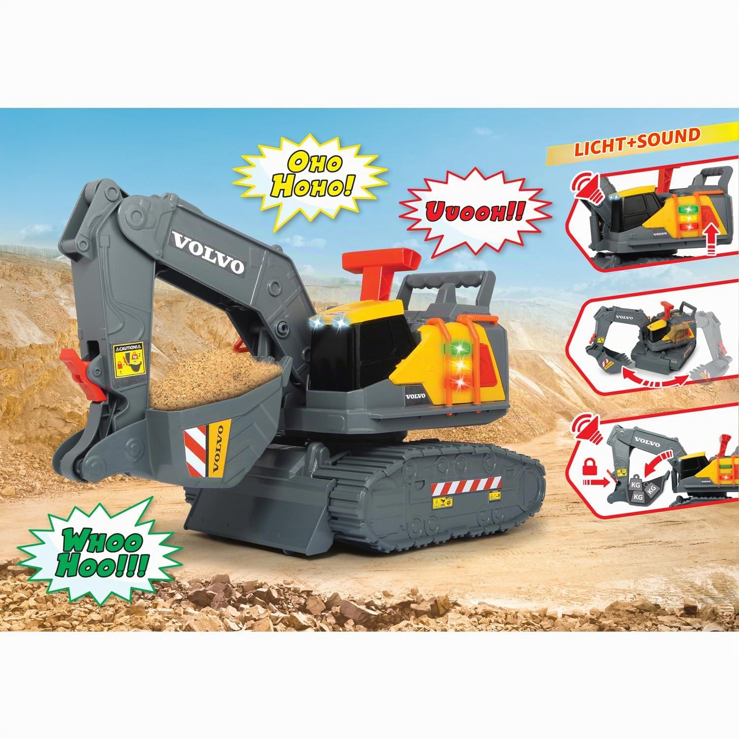 dickie-toys-volvo-weight-lift-excavator-bagger-30-cm image 7