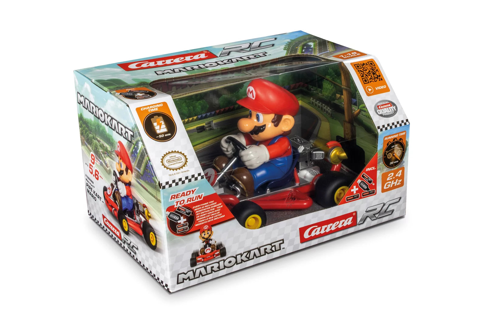 carrera-rc-2-4ghz-mario-kart-pipe-kart-mario-rc-fahrzeug image 8