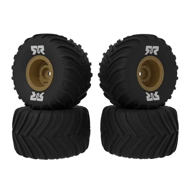 arrma-grom-dboots-chevron-mt-reifenset-ara-2586-bronze-verklebt image 1