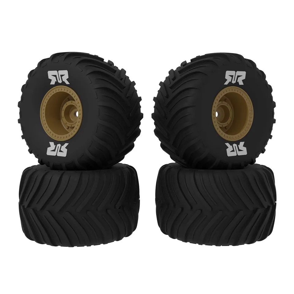 arrma-grom-dboots-chevron-mt-reifenset-ara-2586-bronze-verklebt image 1