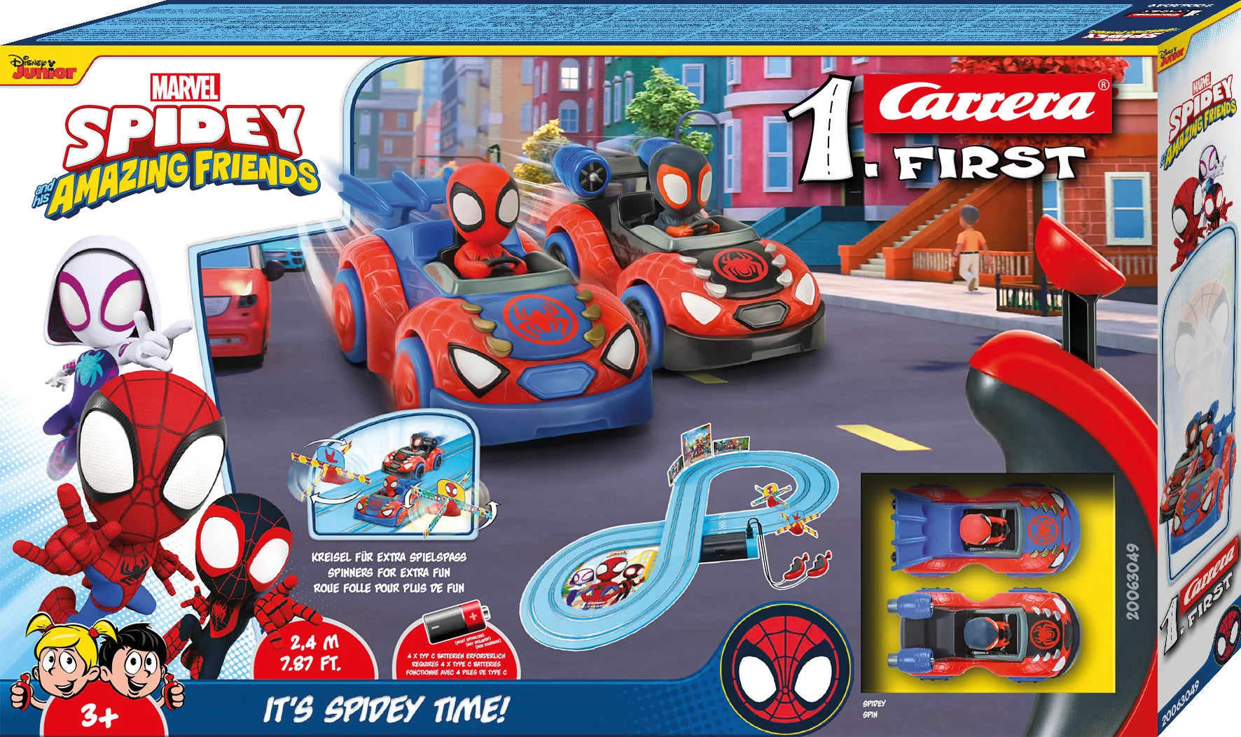 carrera-rc-spidey-it-s-spidey-time-first-rennbahn-set-2-4-m image 1