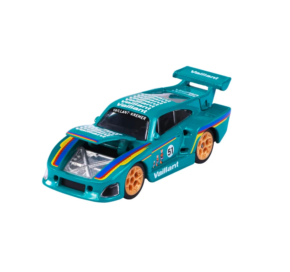 majorette-porsche-motorsport-deluxe-953-k3-modellauto-7-5-cm-gr-n-mit-sammelbox image 1