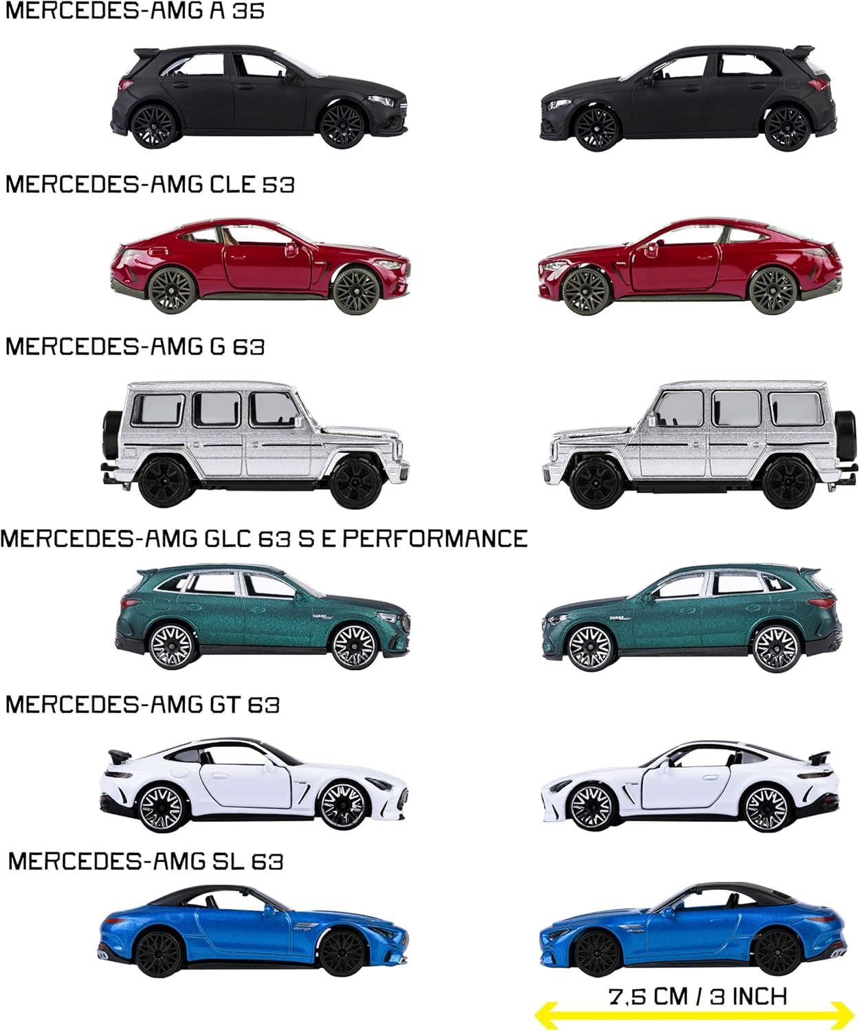 majorette-mercedes-amg-premium-modellauto-1-st-ck-7-5-cm-metall-spielzeugauto-mi image 3