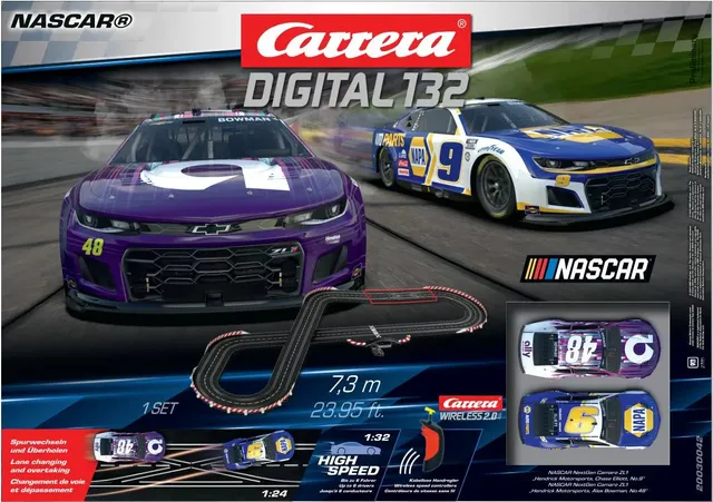 carrera-rc-nascar-daytona-challenge-carrera-digital-132-slotcar-set image 1