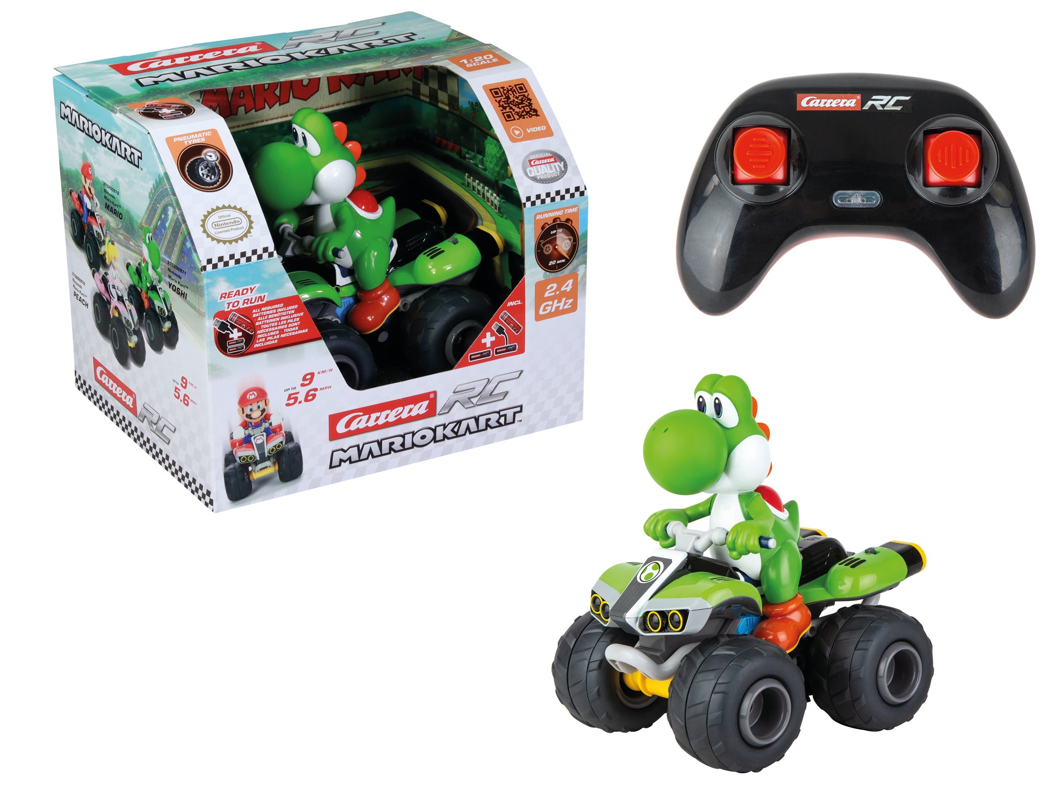 carrera-rc-2-4ghz-mario-kart-yoshi-quad-rc-quad image 4
