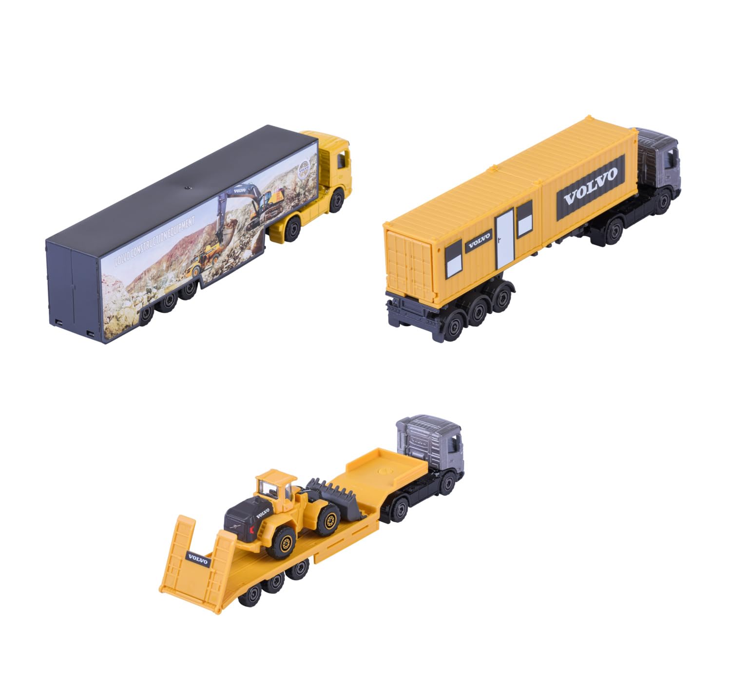majorette-volvo-construction-transporter-fmx-19-cm-mit-anh-nger image 2