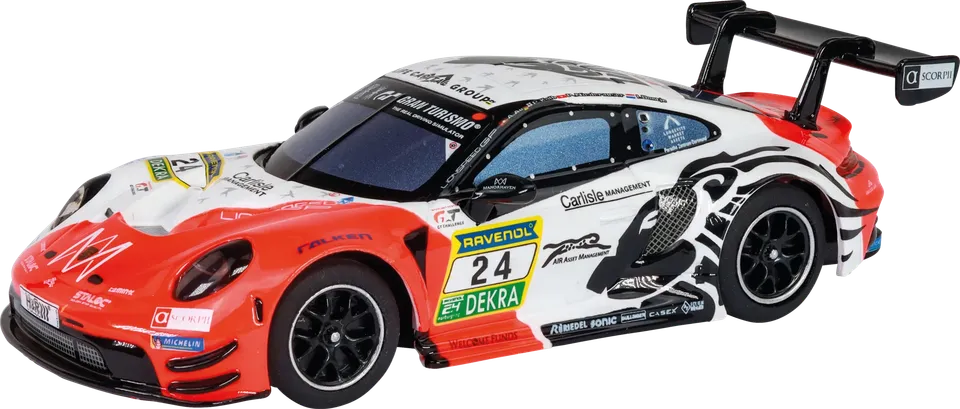 carrera-rc-porsche-911-gt3-r-lionspeed-gp-no-24-hybrid-slotcar-1-50 image 1
