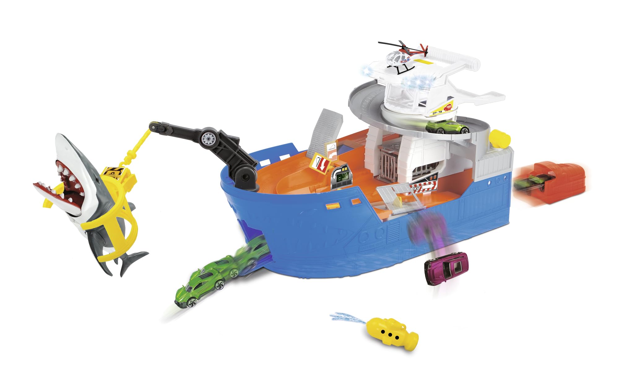 dickie-toys-shark-attack-spielzeugboot-spielset-41-cm image 1