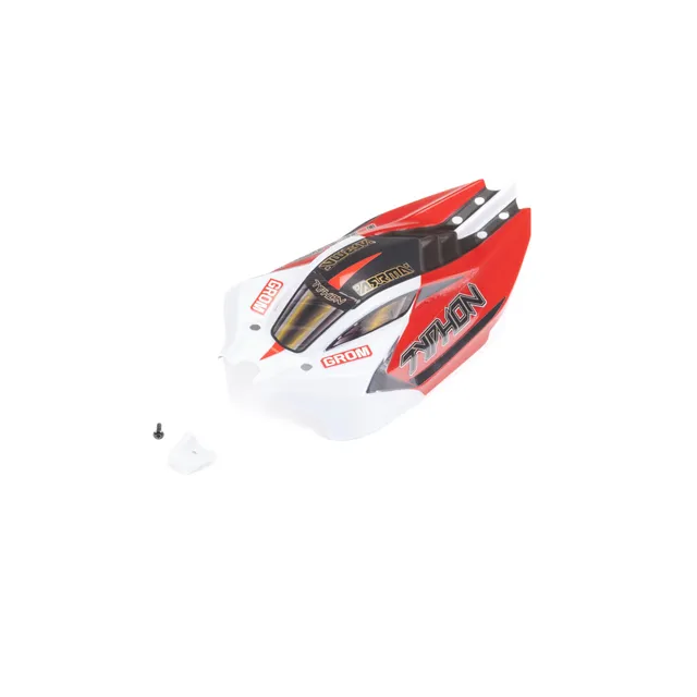 arrma-typhon-grom-karosserie-rot-wei-lackiert image 1