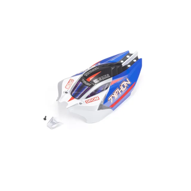 arrma-typhon-grom-body-blue-silver-lackierte-karosserie image 1