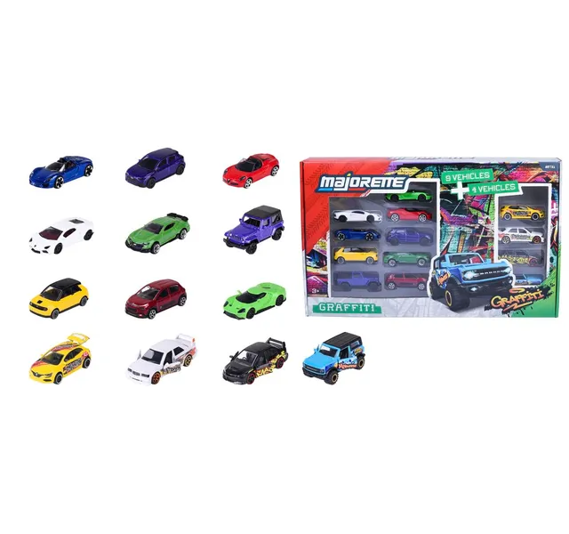 majorette-sl-graffiti-set-13-teilig-metallautos-1-64-mit-4-limited-editions image 1