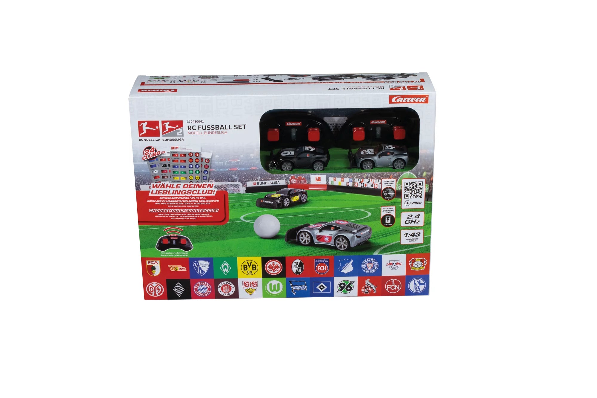 carrera-rc-2-4ghz-rc-fu-ball-set-bundesliga-mit-spielfeld-und-torz-hler image 2