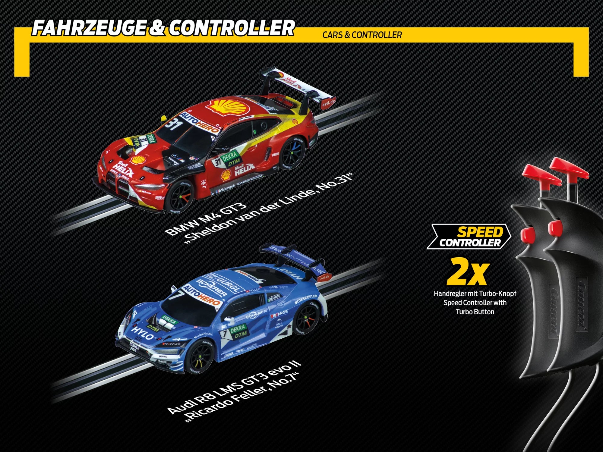 carrera-rc-dtm-power-lap-set-go-mit-bmw-m4-gt3-und-audi-r8 image 6