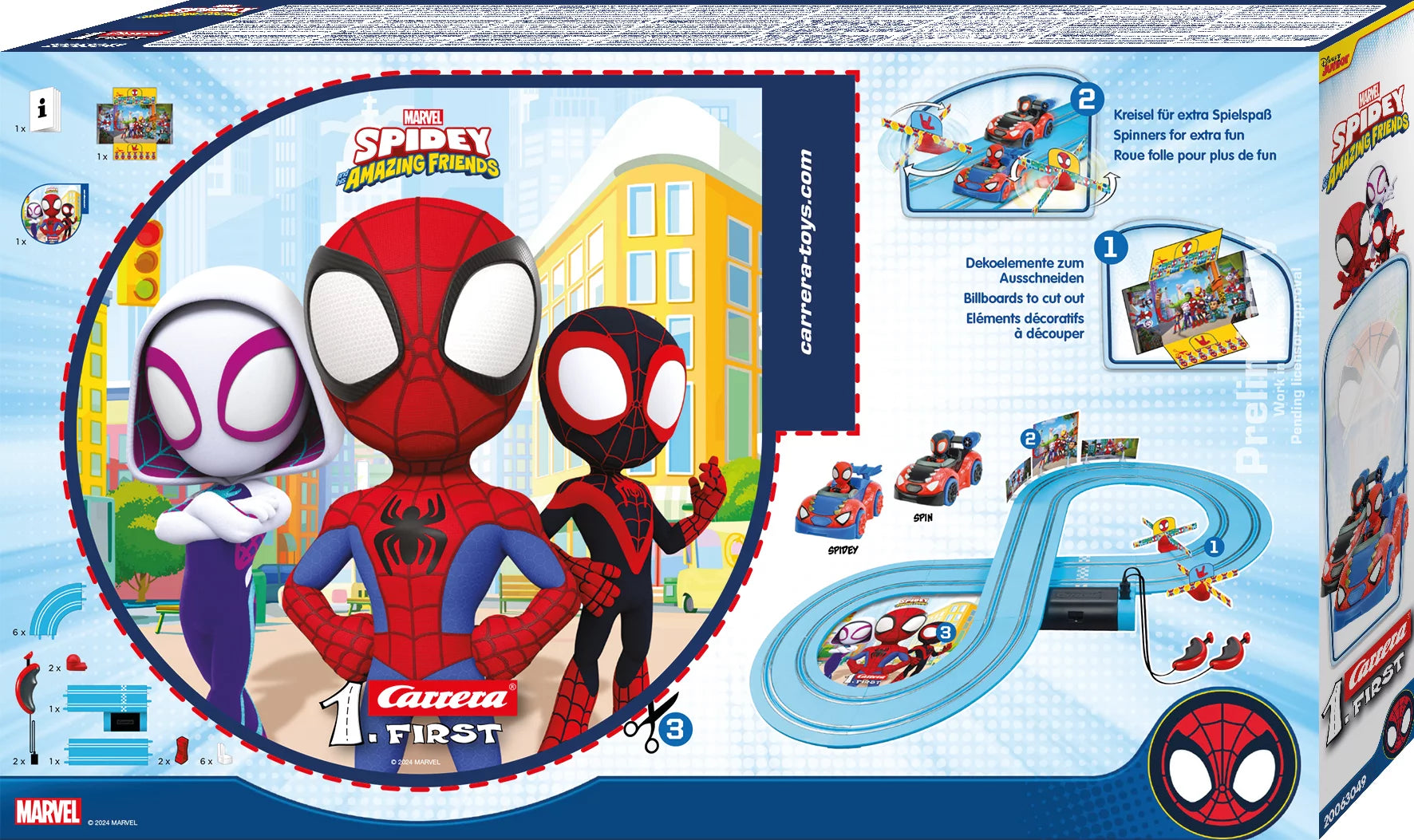 carrera-rc-spidey-it-s-spidey-time-first-rennbahn-set-2-4-m image 2