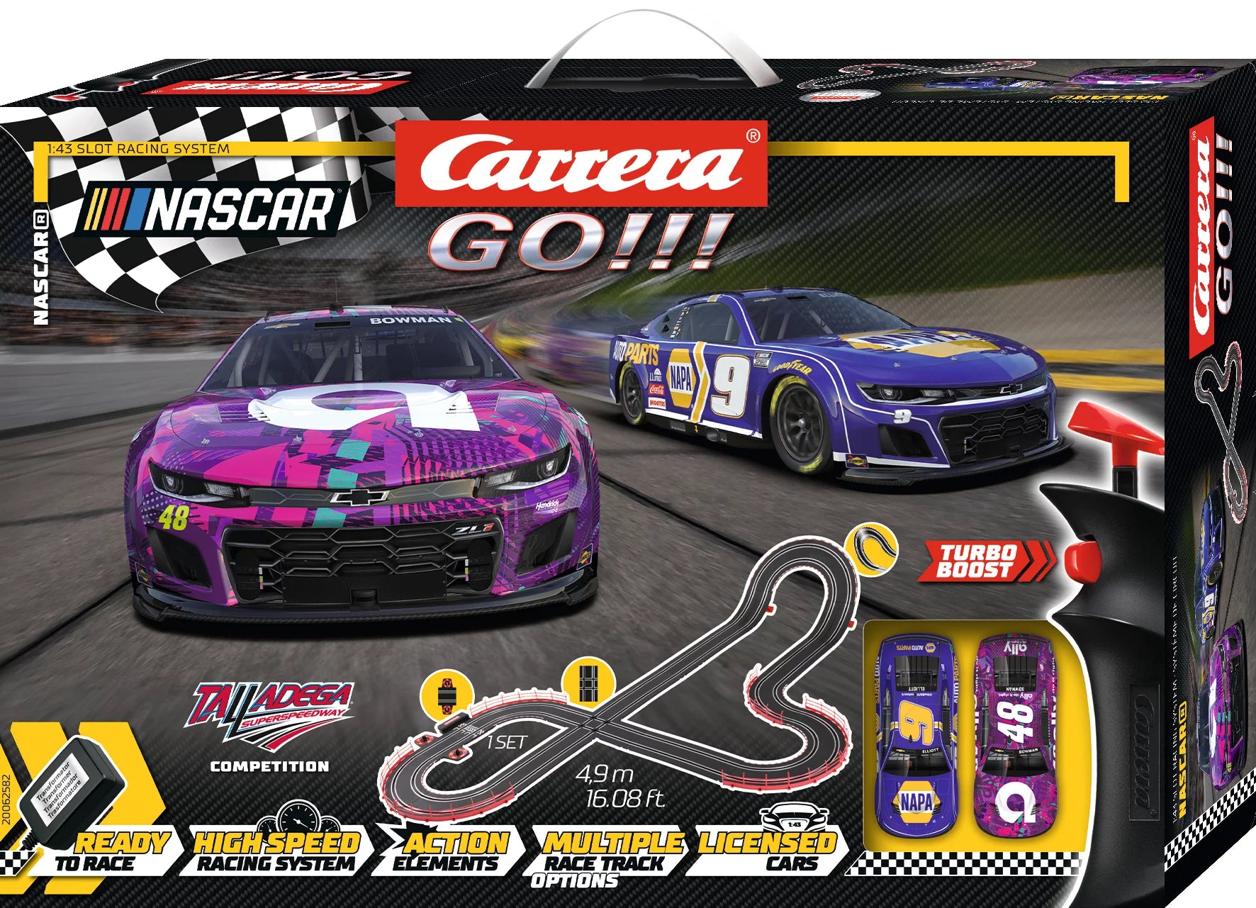 carrera-go-nascar-talladega-competition-set-4-9-m-mit-2-autos image 1