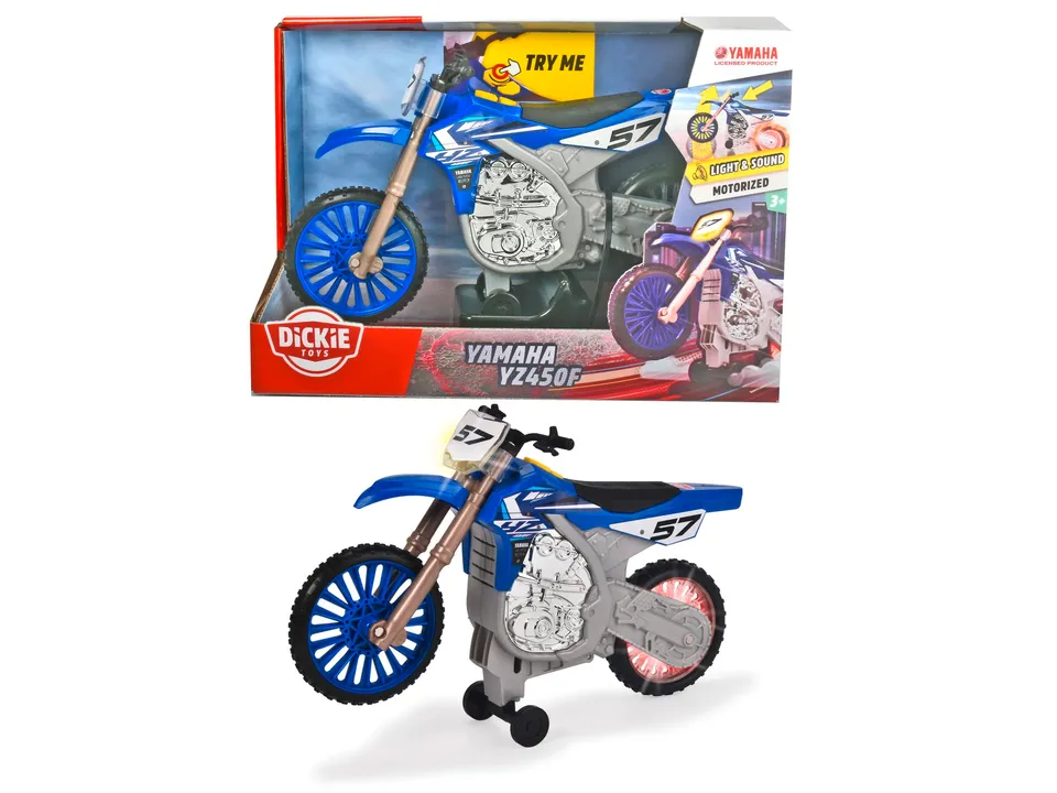 dickie-toys-yamaha-yz-wheelie-raiders-motorrad-26-cm image 1