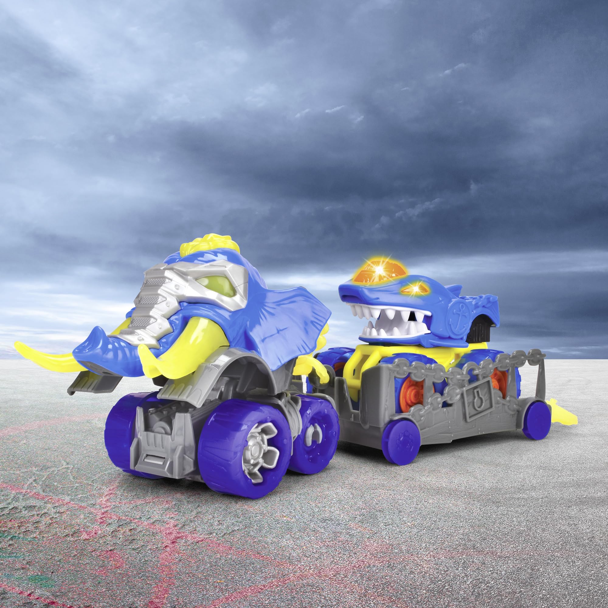 dickie-toys-monster-ranger-shark-truck-set-32-cm-mit-anh-nger image 5
