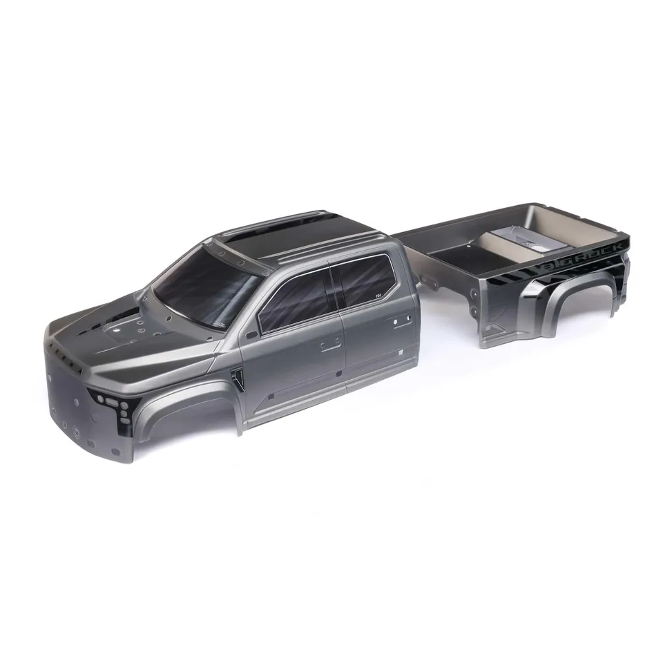 arrma-big-rock-6s-blx-karosserie-gunmetal-lackiert-beschnitten-beklebt image 1