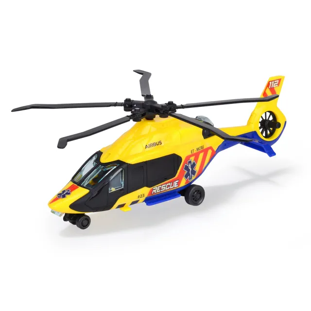 dickie-toys-airbus-h160-rettungs-helikopter-23-cm-gelb-mit-aufzieh-propeller image 1