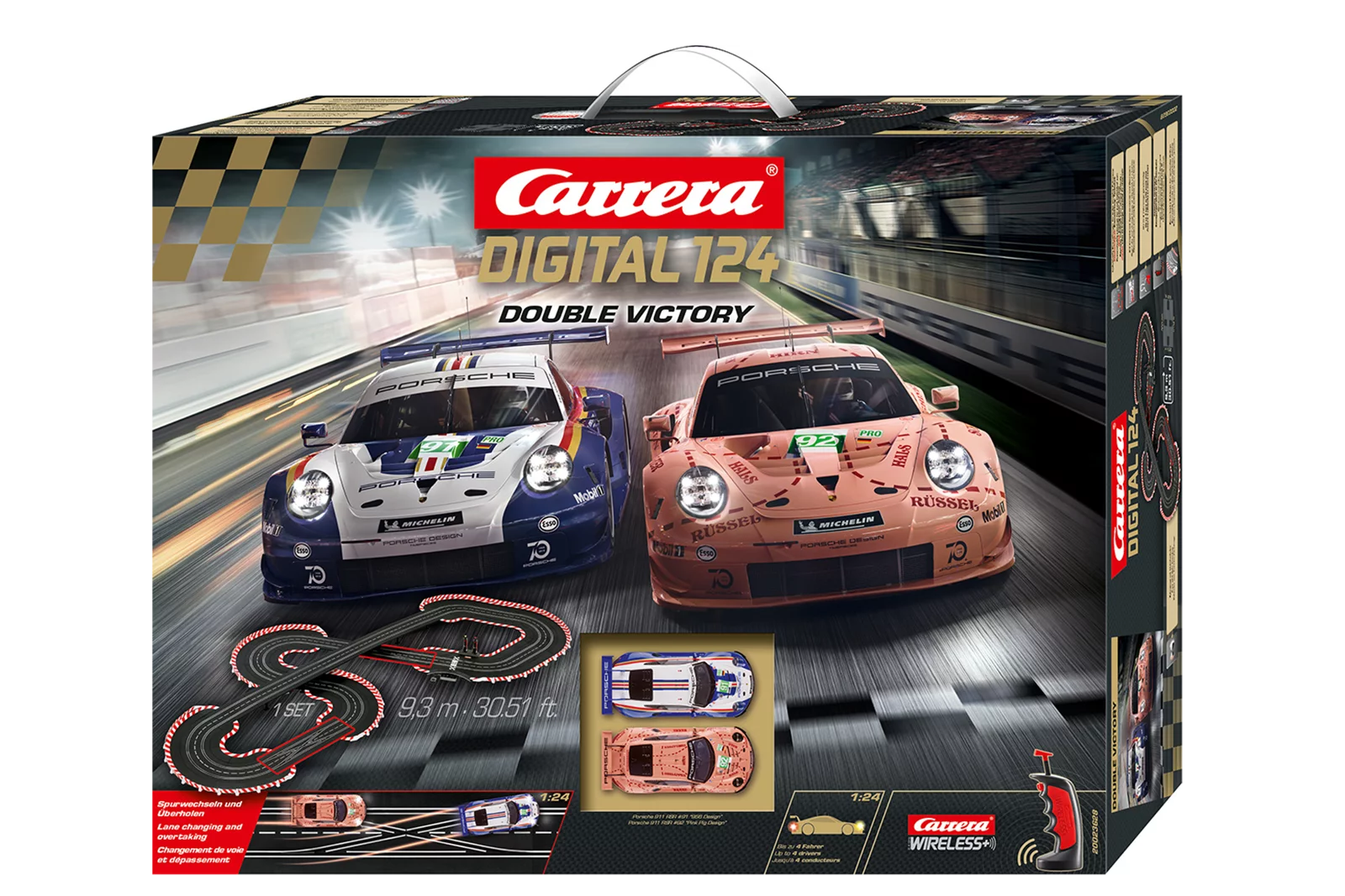 carrera-digital-124-double-victory-set-9-3m-porsche-911-rsr image 1