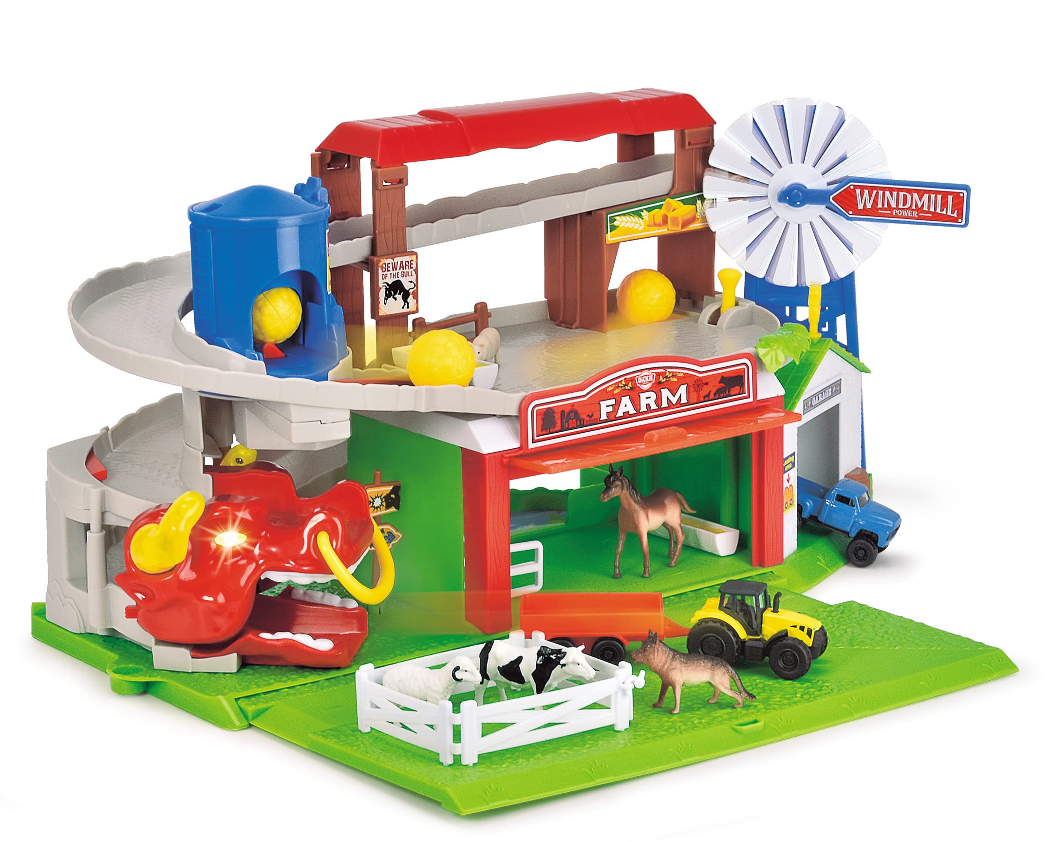 dickie-toys-bauernhof-spielset-und-parkhaus-203739003-mit-licht-sound image 1
