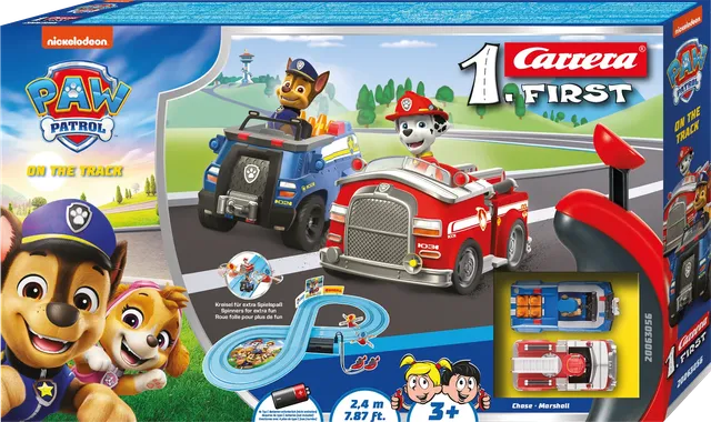 carrera-rc-first-paw-patrol-on-the-track-rennbahn-set-chase-vs-marshall-2-4-m image 1