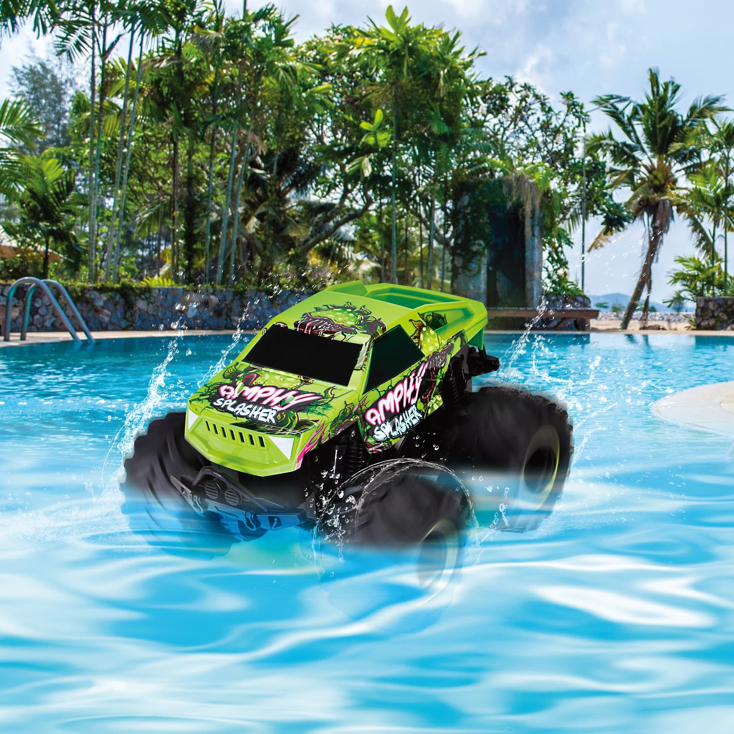 dickie-toys-rc-amphy-splasher-18-cm-amphibienfahrzeug-gr-n image 2