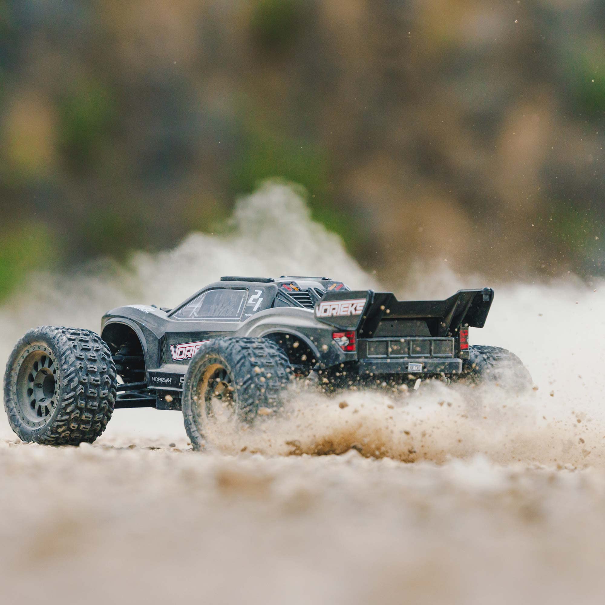 arrma-1-10-vorteks-4x2-boost-mega-550-stadium-truck-rtr-gunmetal image 6