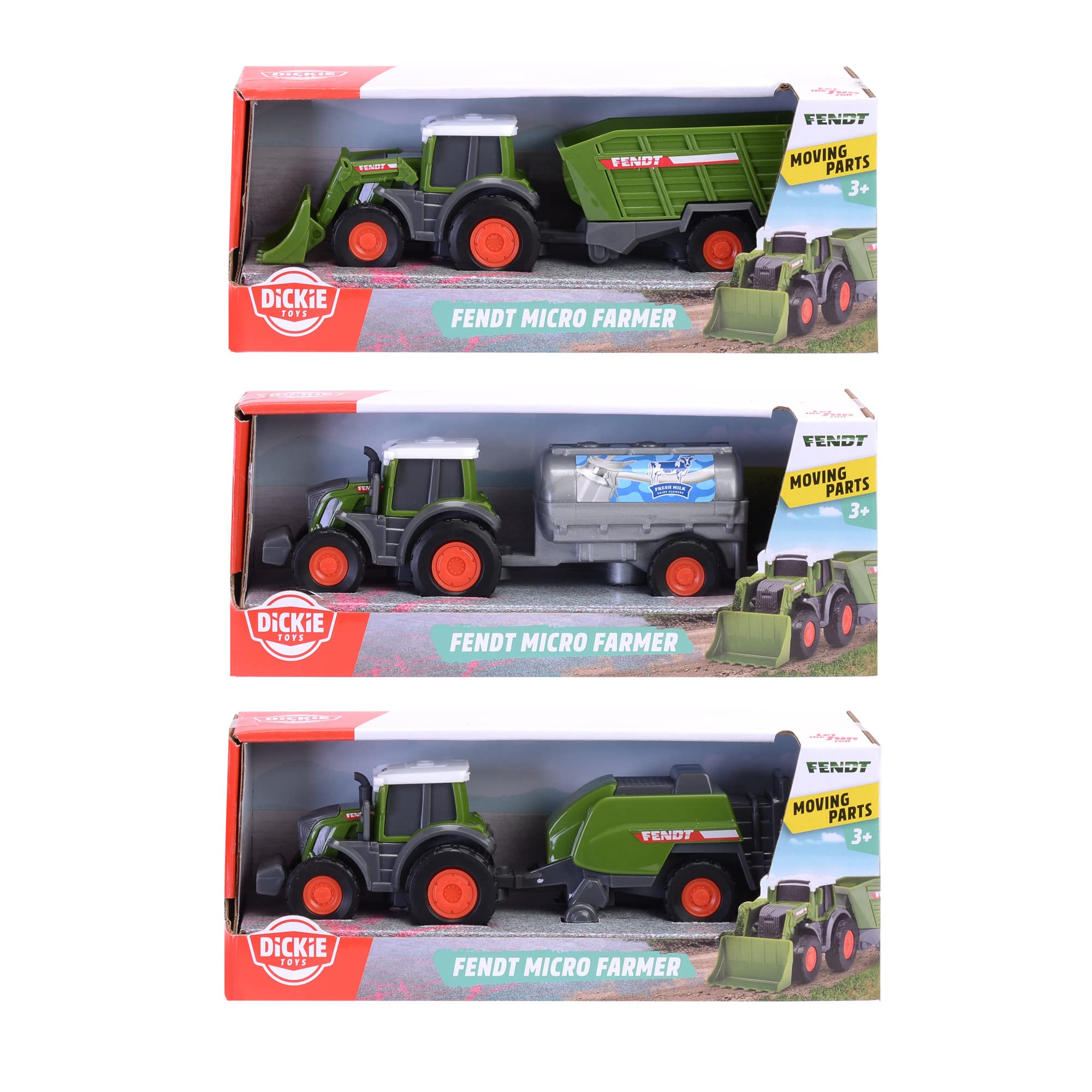 dickie-toys-fendt-micro-farmer-traktor-set-9-cm-mit-anh-nger image 7
