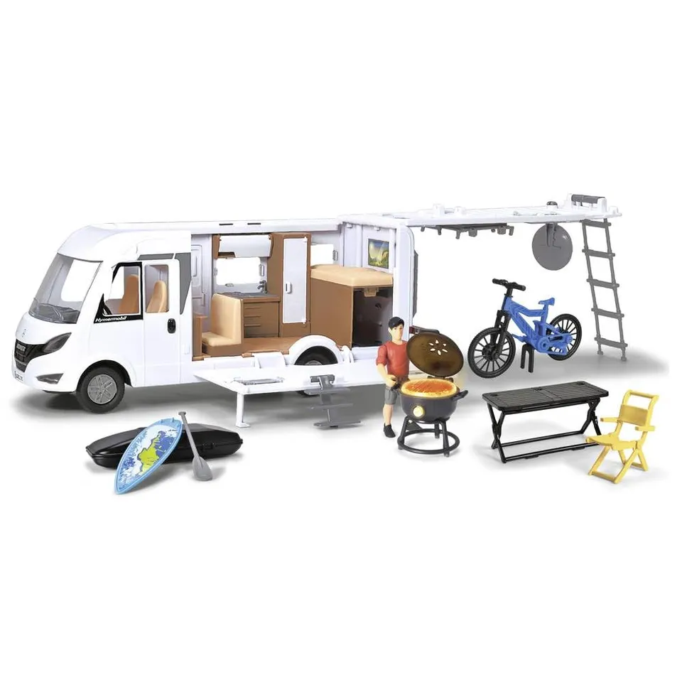 dickie-toys-hymer-wohnmobil-camper-30-cm-mit-zubeh-r image 1