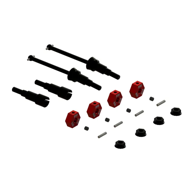 arrma-grom-ara311231-achsen-und-rad-sechskant-set-b-metall-4-st-ck image 1