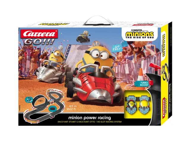 carrera-go-minions-power-racing-slotcar-set-4-9-m image 1