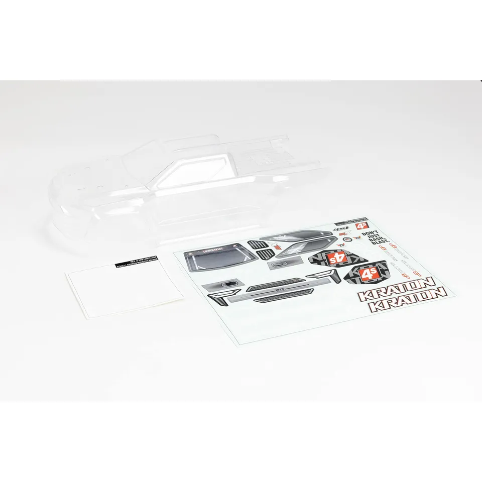 arrma-1-10-clear-body-kraton-4x4-blx-ara402320-karosserie-transparent image 1