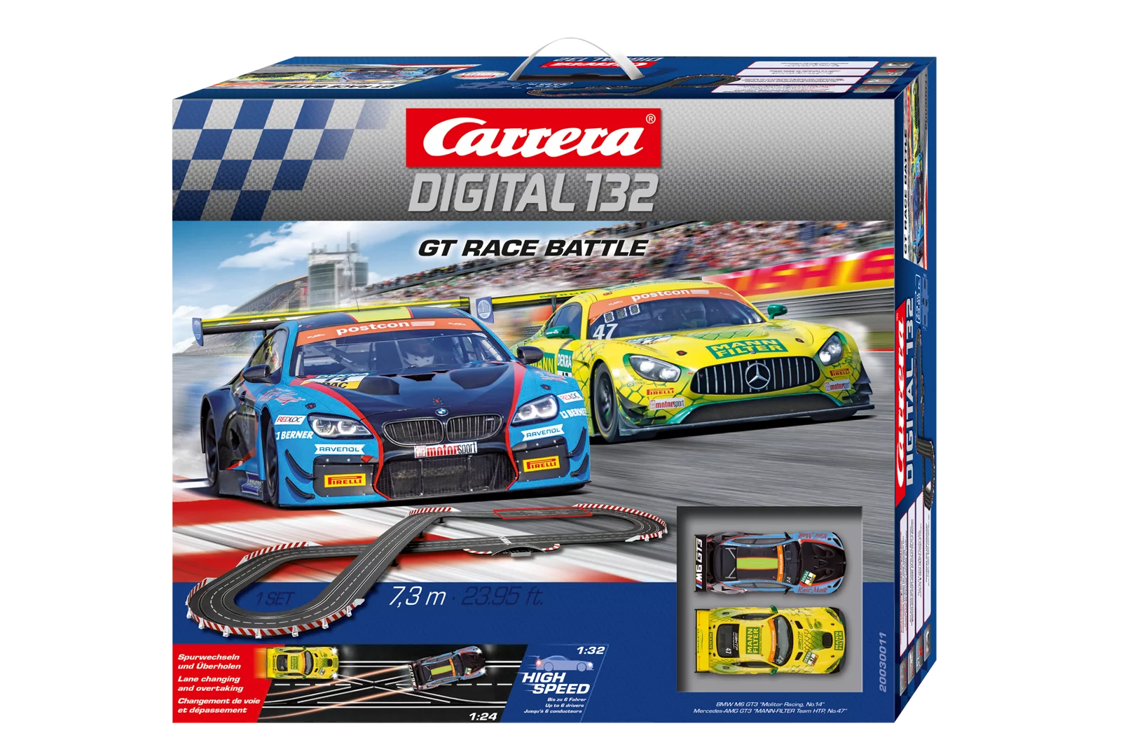 carrera-digital-132-gt-race-battle-slotcar-set-7-3-m image 1